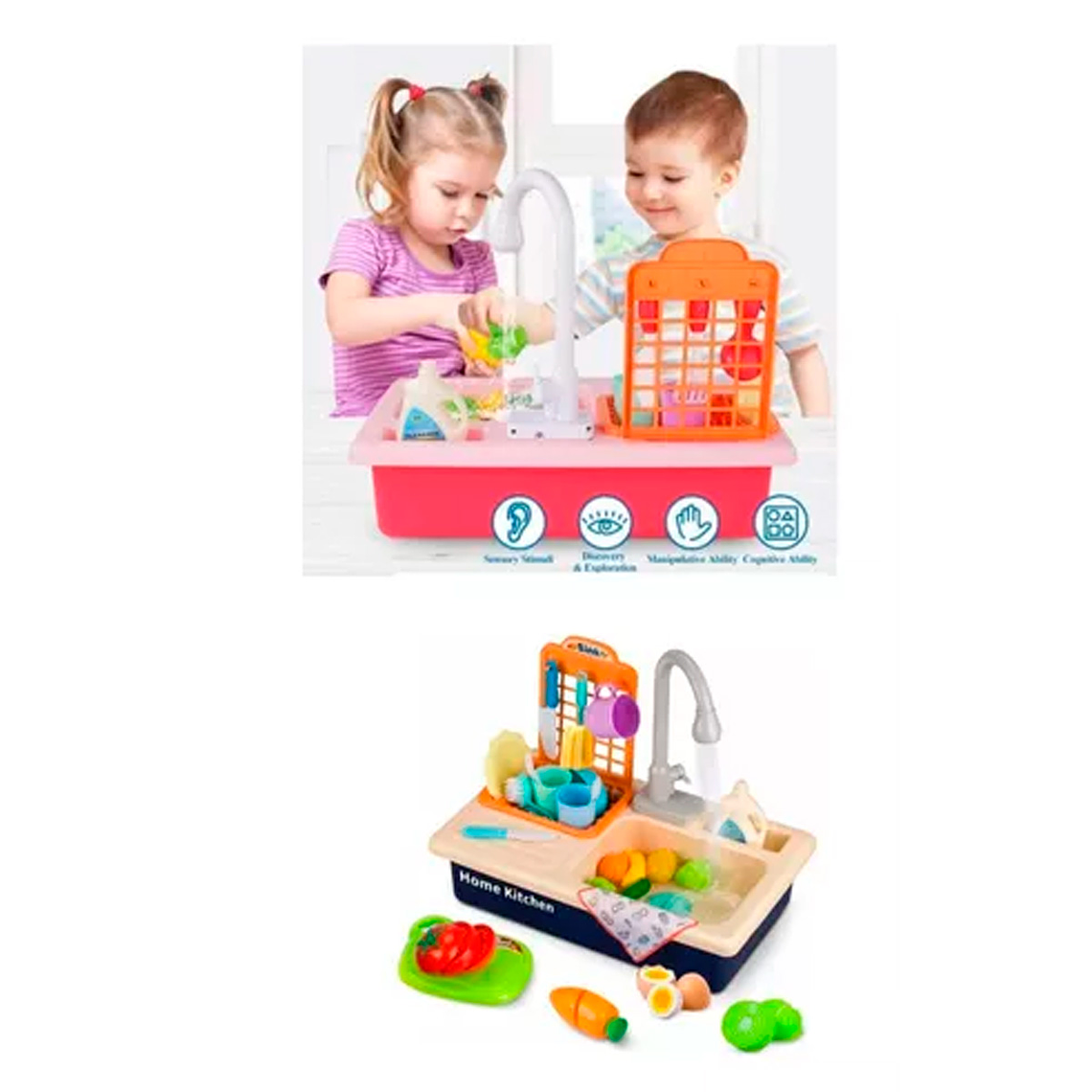 Lavaplatos Juguete Agua Real Portatil Unisex 5