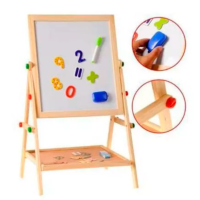 Pizarra Didáctica Magnética Atril Doble Cara Niños ajustable LR 3