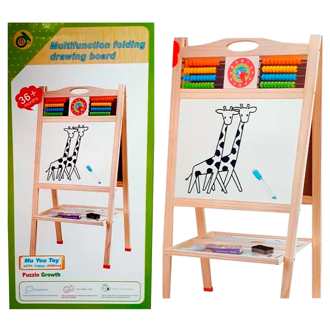 Juego Pizarra Didáctica Doble Magnética Niños Xl 1