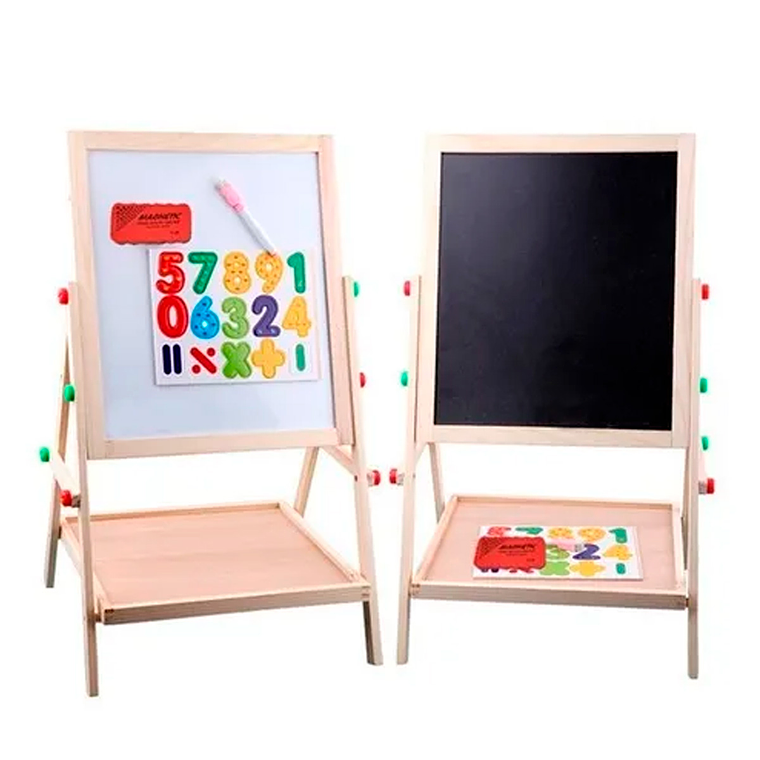 Pizarra Didáctica Doble Magnética Juegos Niños n 1