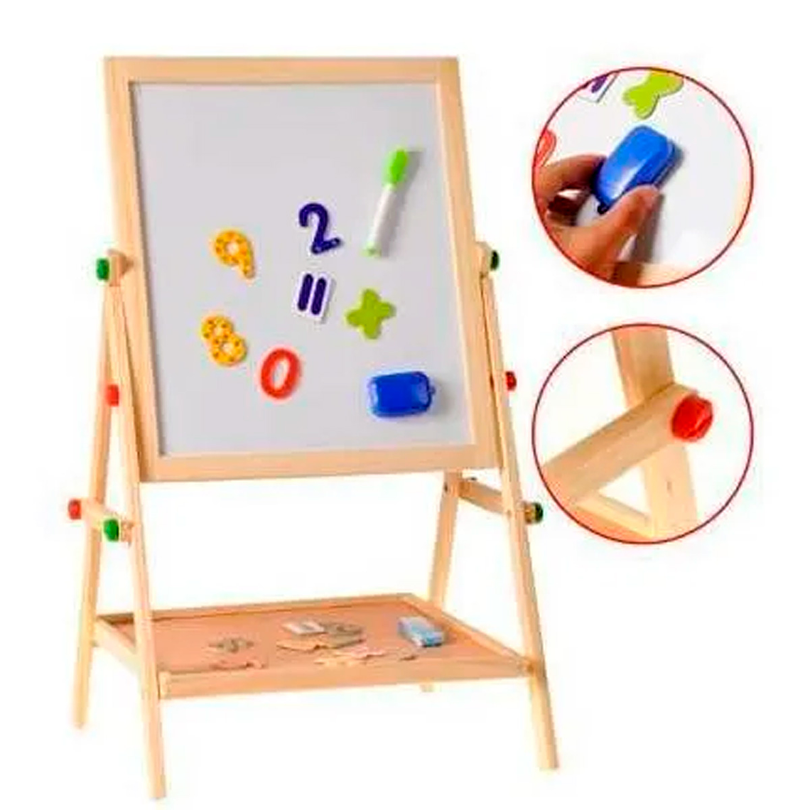 Pizarra Didáctica Doble Magnética Juegos Niños n 5