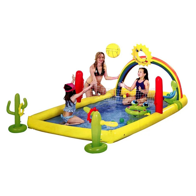 Piscina Inflable Multifunción 5 En 1 Niños Voleibol Juegos 1