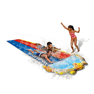 Deslizador De Agua Tobogán Alfombra Aspersor Niños Verano