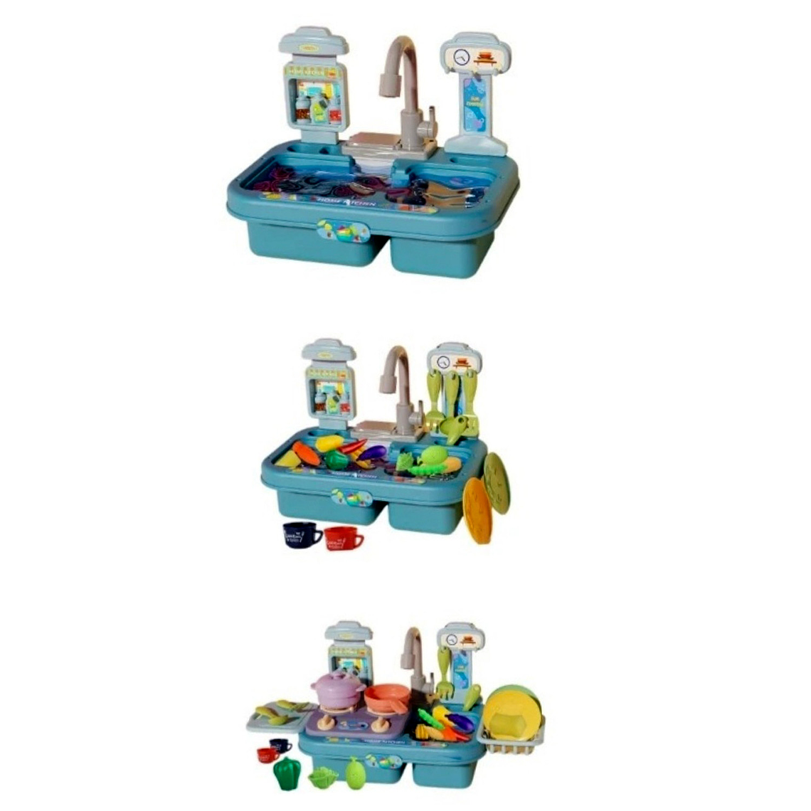 Lavaplatos Agua Real Juguete Interactivo Unisex Portátil 5