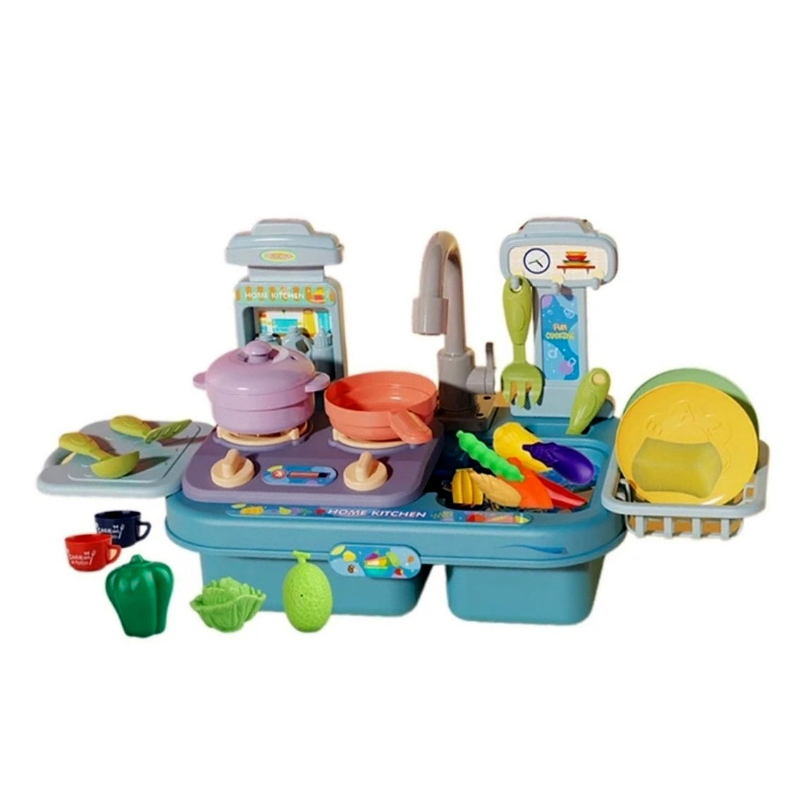 Lavaplatos Agua Real Juguete Interactivo Unisex Portátil 3