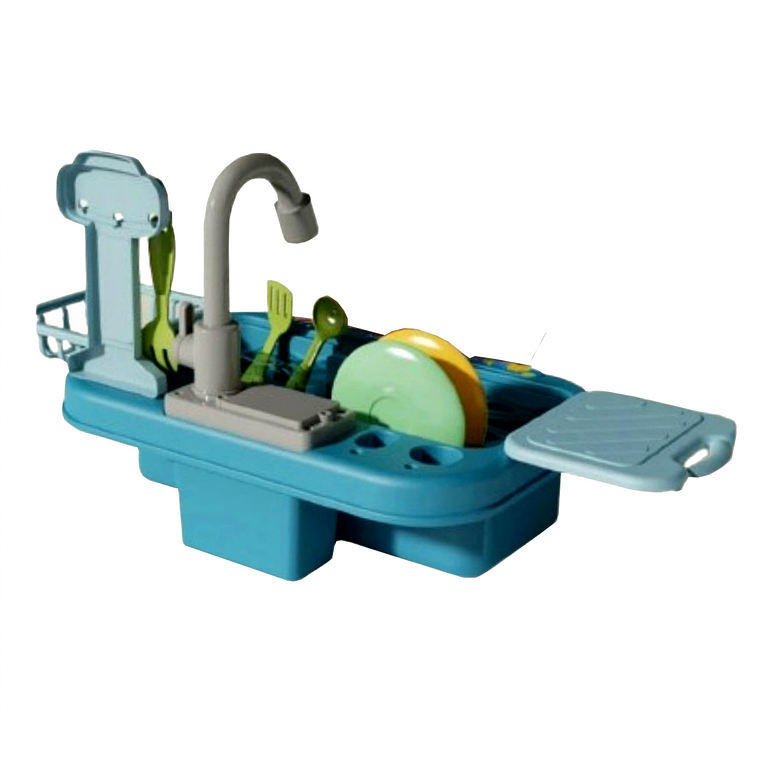 Lavaplatos Agua Real Juguete Interactivo Unisex Portátil 7