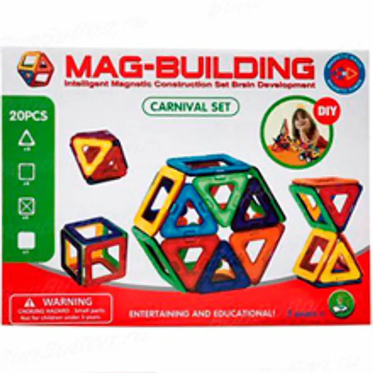 Lego 20 piezas Magnético 3d Bloques Construcción Didáctico Niños  2