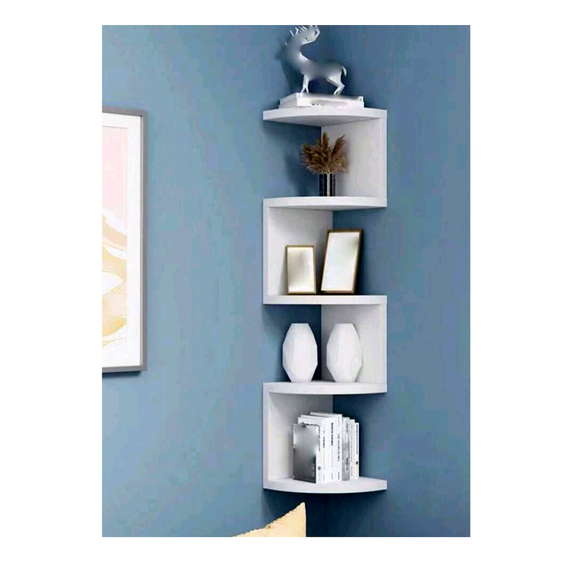 Repisa Flotante Esquinero Decoración Multifuncional 1