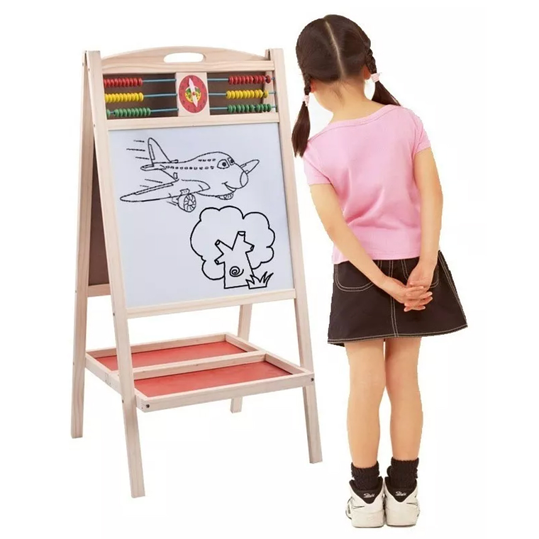 Pizarra Doble Plegable Atril Grande Calidad / Juguetón 2
