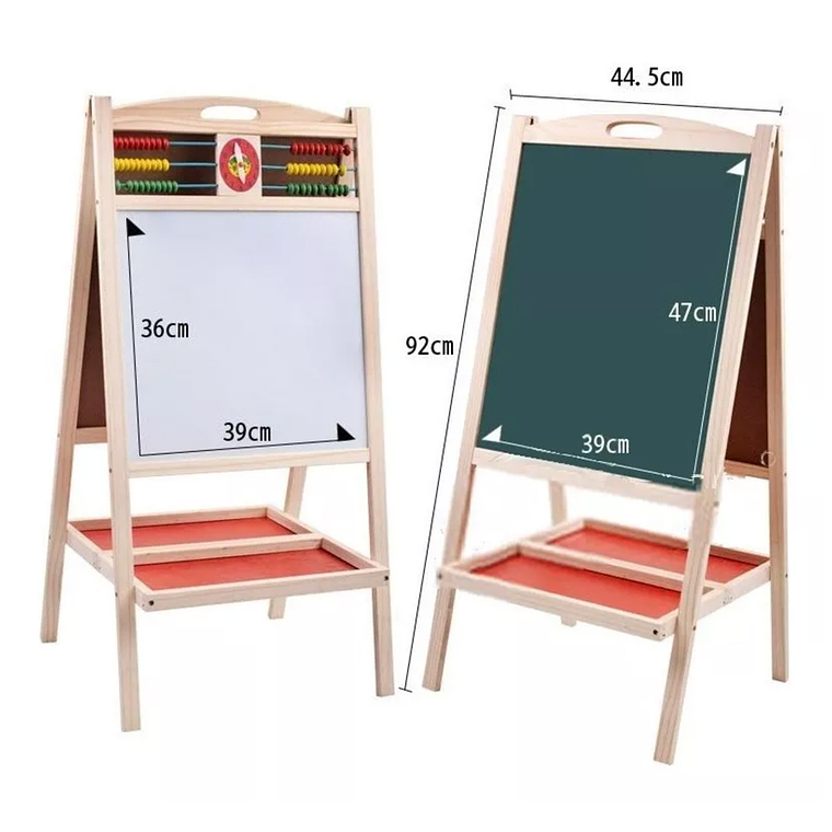 Pizarra Doble Plegable Atril Grande Calidad / Juguetón 3