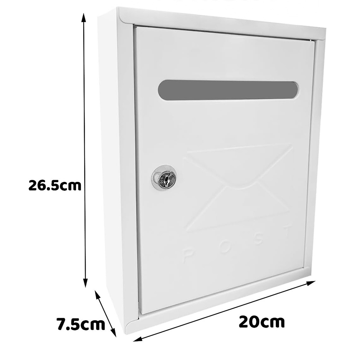 Buzon Cartas Metálico Llaves Seguridad Correspondencia 3