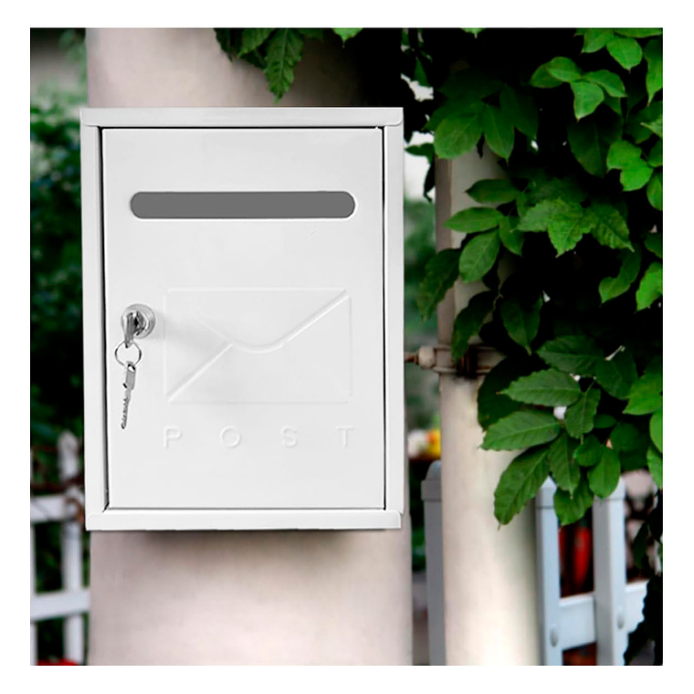 Buzon Cartas Metálico Llaves Seguridad Correspondencia 5