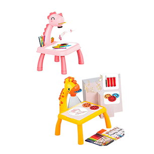 Descripción Mesa para dibujo con proyector LED para niños,