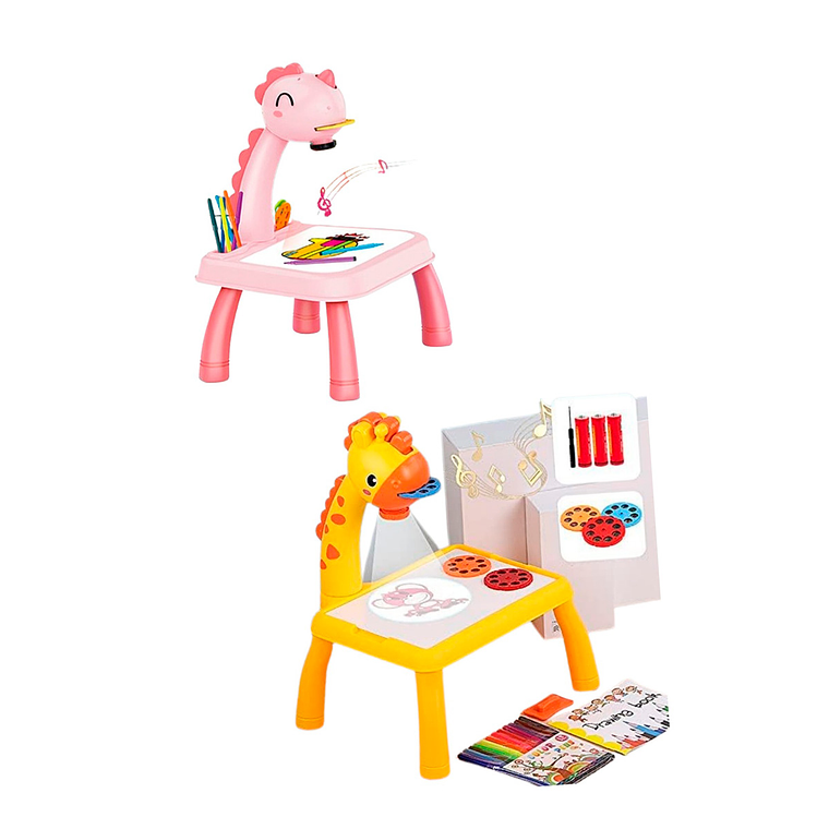 Descripción Mesa para dibujo con proyector LED para niños, 1