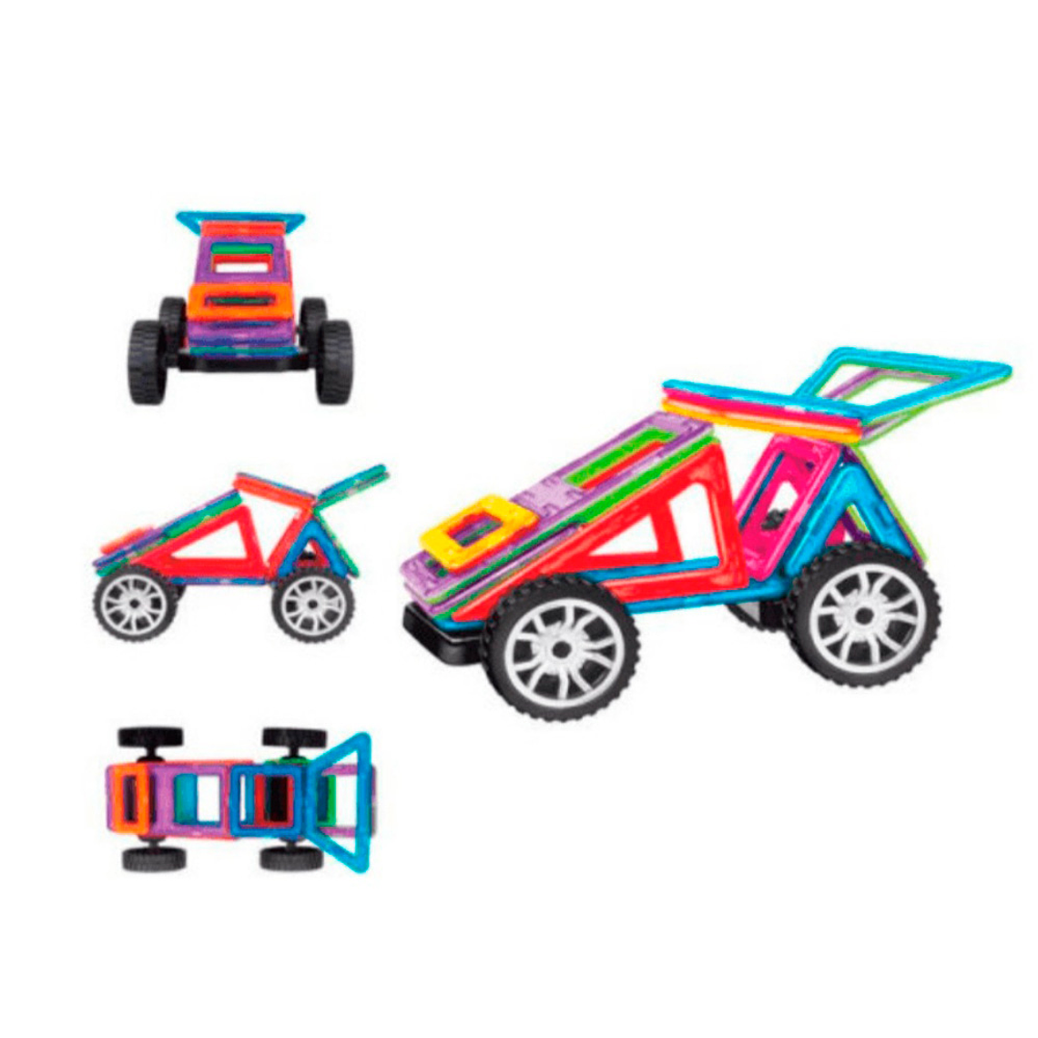 Auto Armable Bloques Magnéticos Construcción Didáctico 1