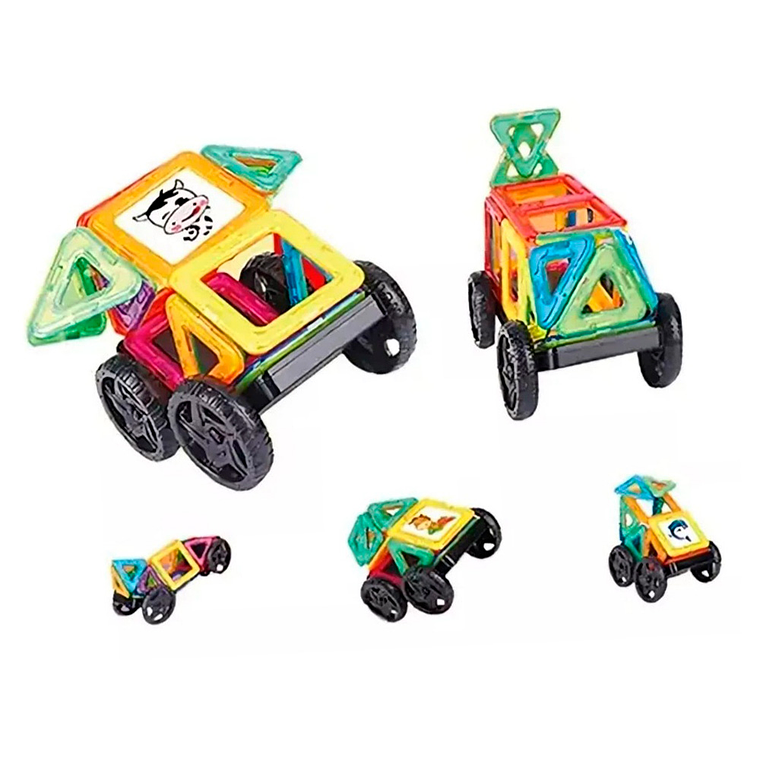 Auto Armable Bloques Magnéticos Construcción Didáctico 3