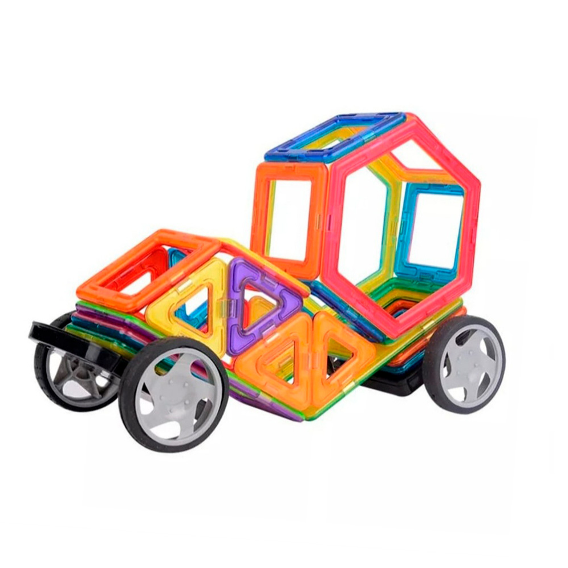 Auto Armable Bloques Magnéticos Construcción Didáctico 4