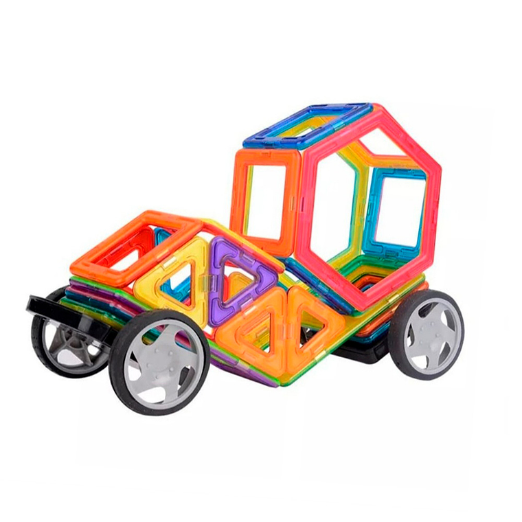 Auto Armable Bloques Magnéticos Construcción Didáctico 4