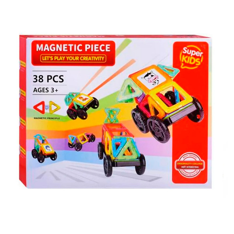 Auto Armable Bloques Magnéticos Construcción Didáctico 2