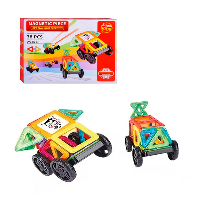 Auto Armable Bloques Magnéticos Construcción Didáctico 7