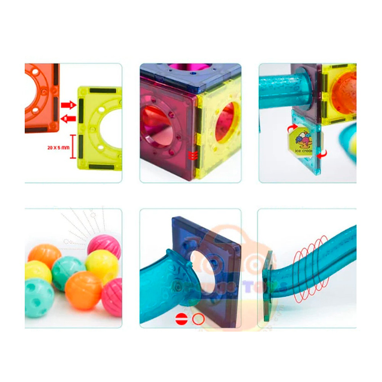 Bloques Magnéticos Construcción Didáctico Niños 4