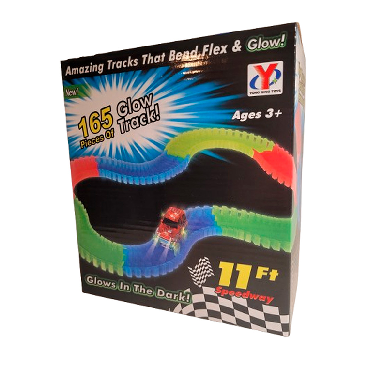 Autopista Flexible Luminosa 165 Piezas 240 Cm 3