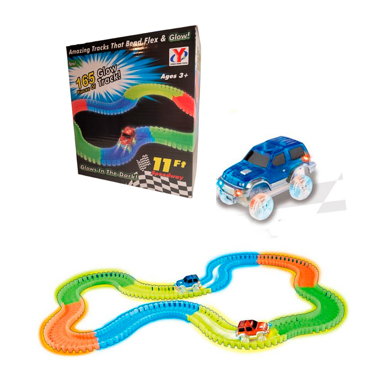 Autopista Flexible Luminosa 165 Piezas 240 Cm 9