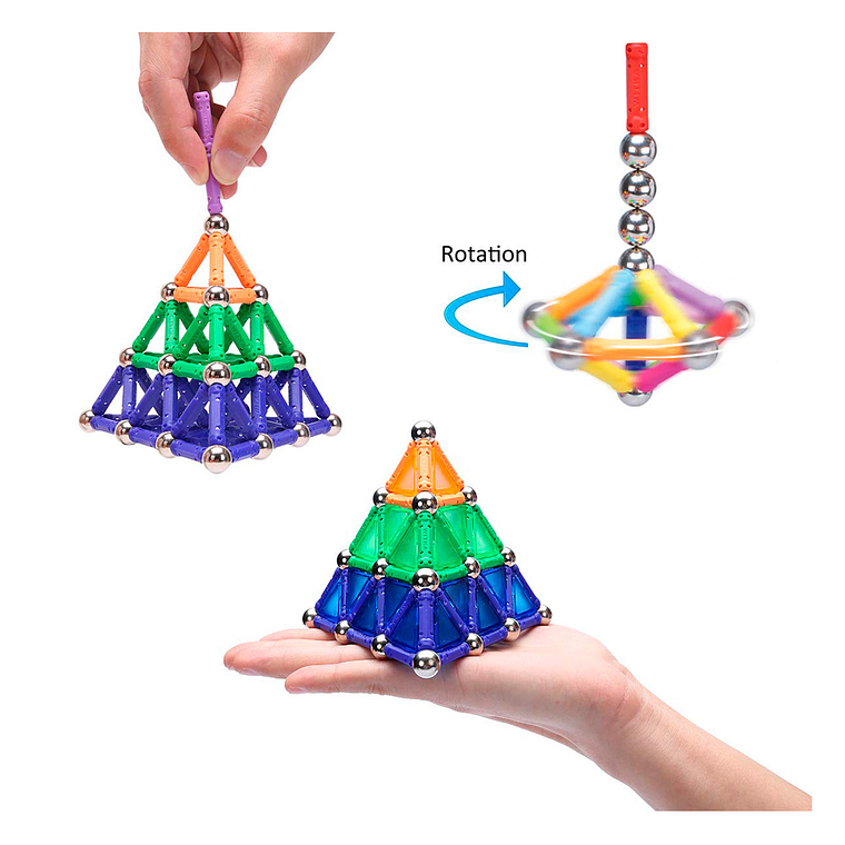 Magnéticos Construcción Bolitas 3d Juguete Didáctico 1