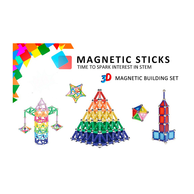 Magnéticos Construcción Bolitas 3d Juguete Didáctico 9