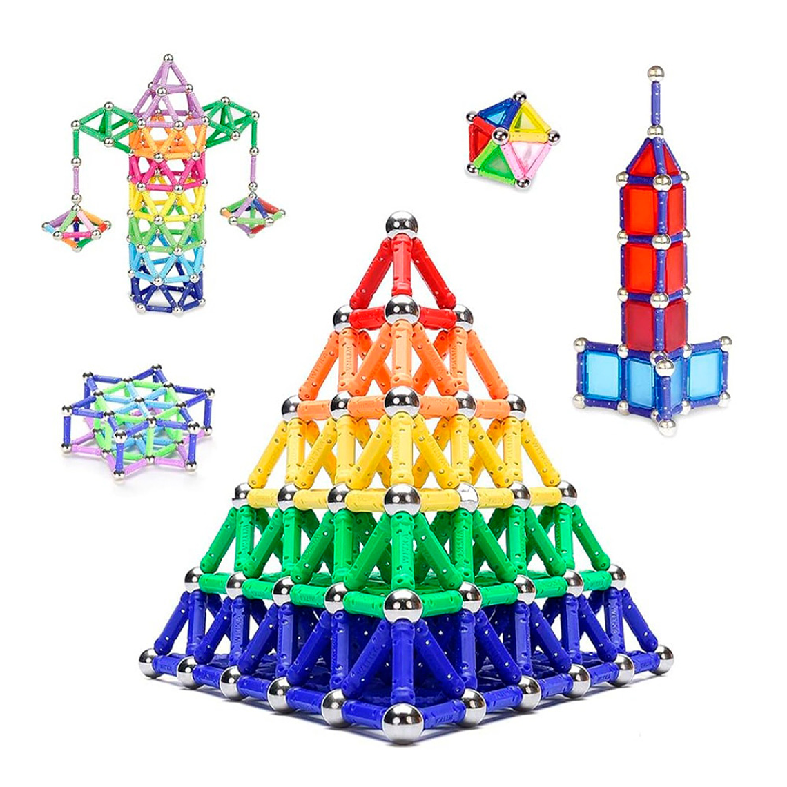 Magnéticos Construcción Bolitas 3d Juguete Didáctico 10