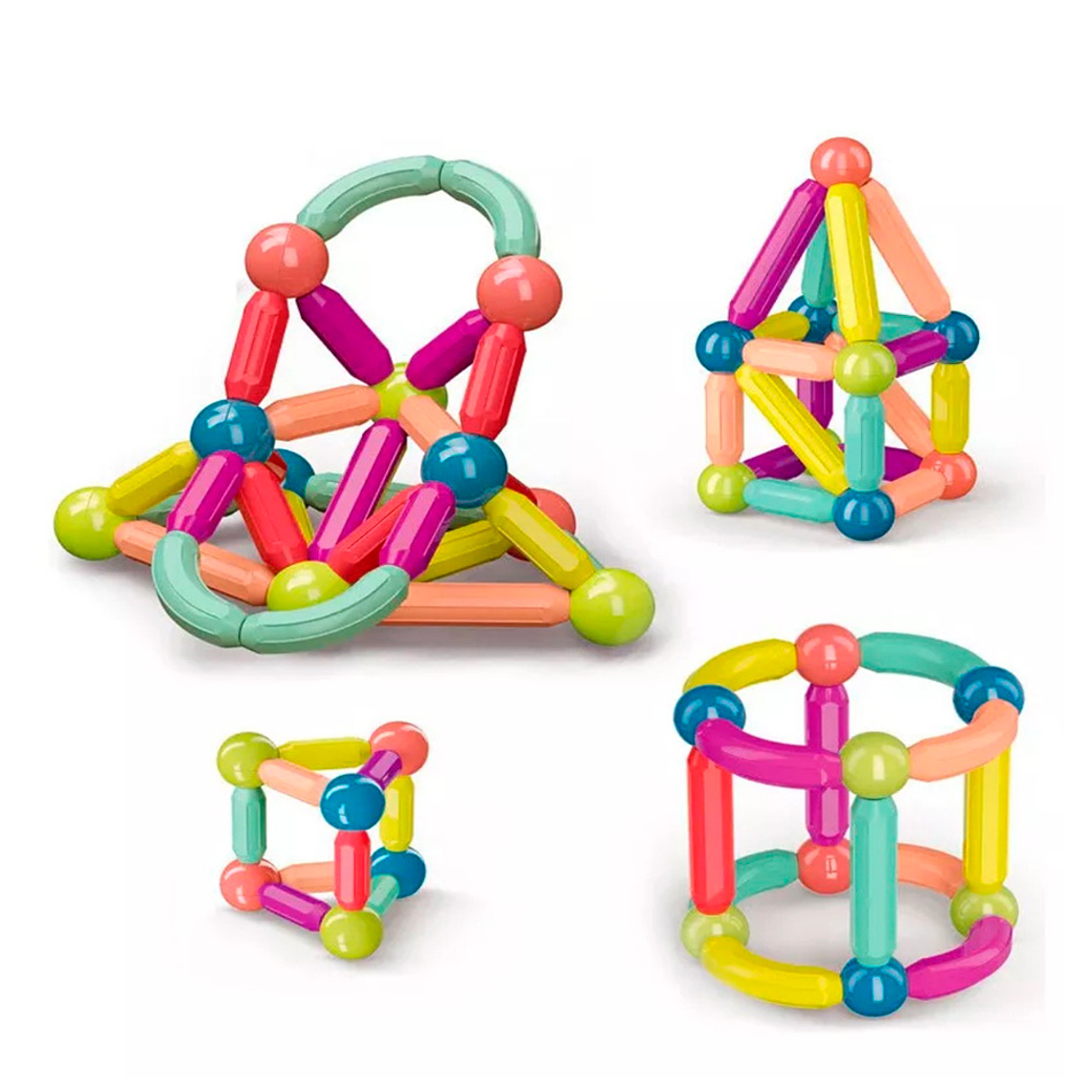 Bloques Magnéticos Construcción Didáctico Magnétic Stick 2