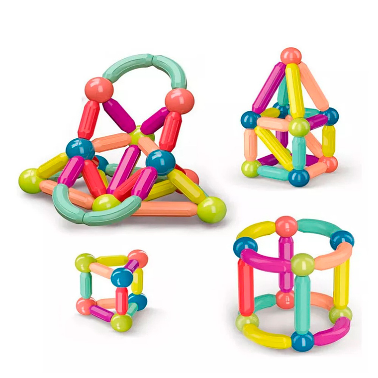 Bloques Magnéticos Construcción Didáctico Magnétic Stick 2