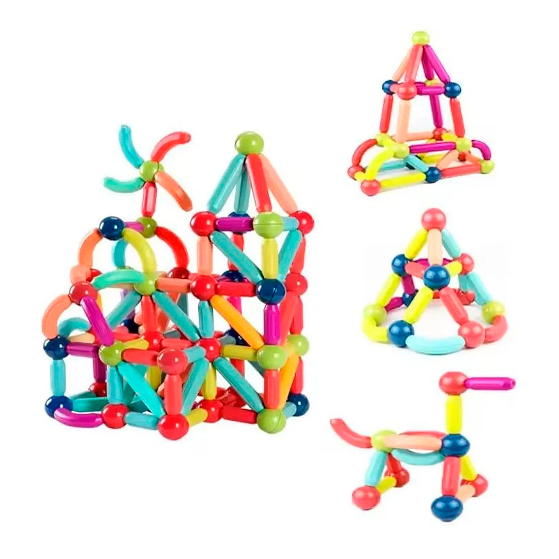 Bloques Magnéticos Construcción Didáctico Magnétic Stick 8