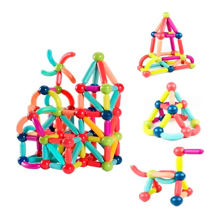 Bloques Magnéticos Construcción Didáctico Magnétic Stick 8