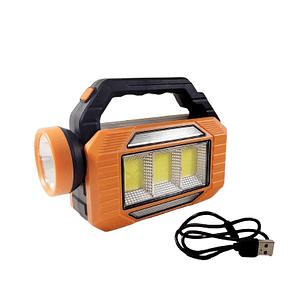 Linterna emergencia solar USB recargable Powerbank