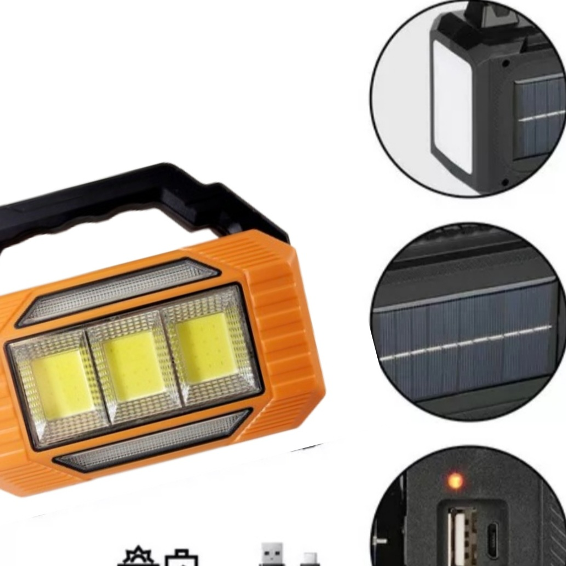 Linterna emergencia solar USB recargable Powerbank 9