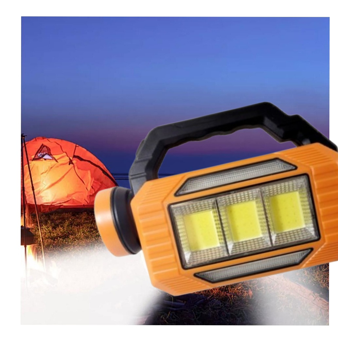 Linterna emergencia solar USB recargable Powerbank 11