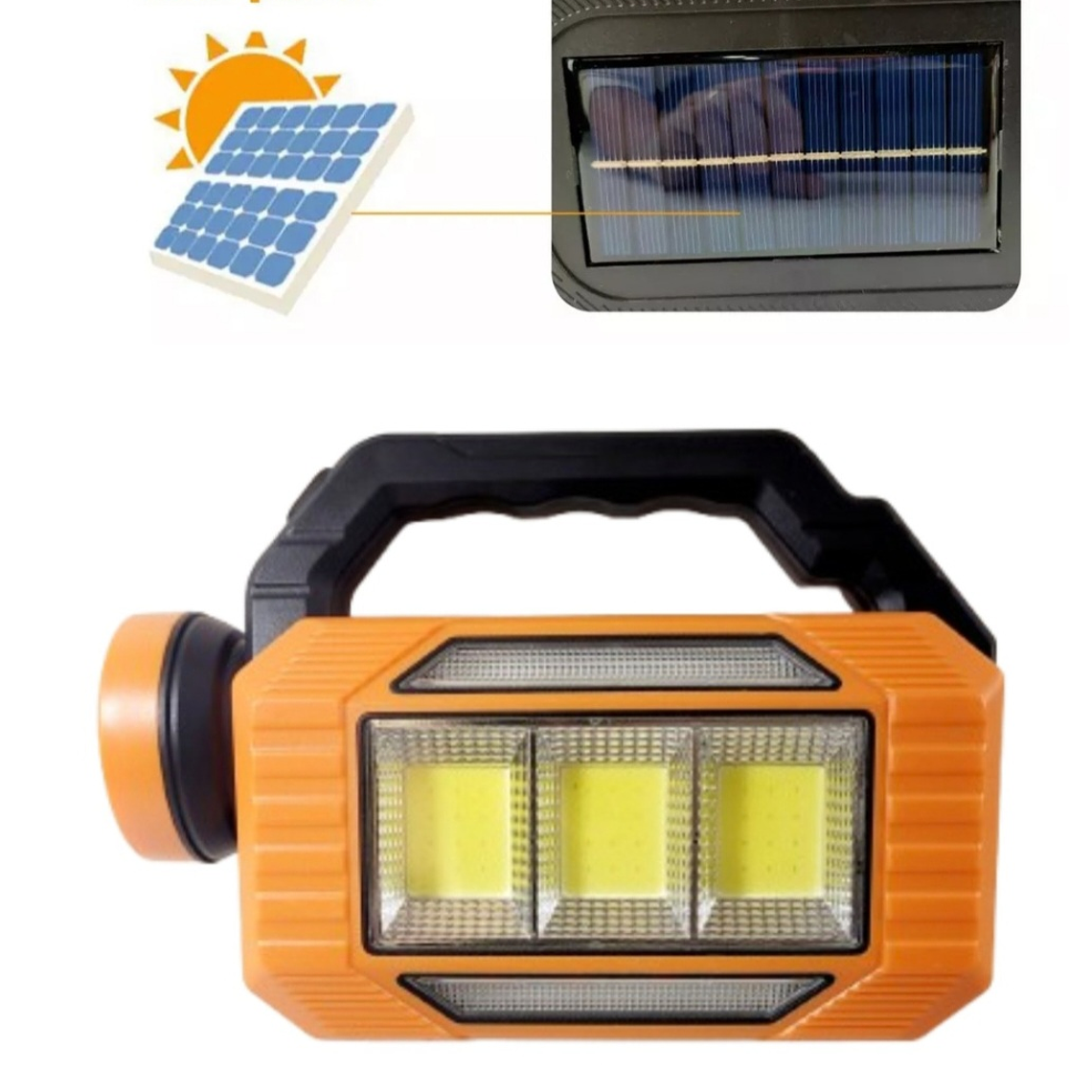 Linterna emergencia solar USB recargable Powerbank 13