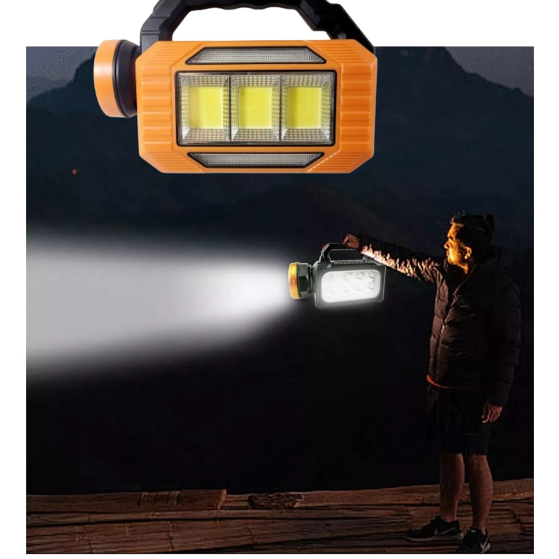 Linterna emergencia solar USB recargable Powerbank 14