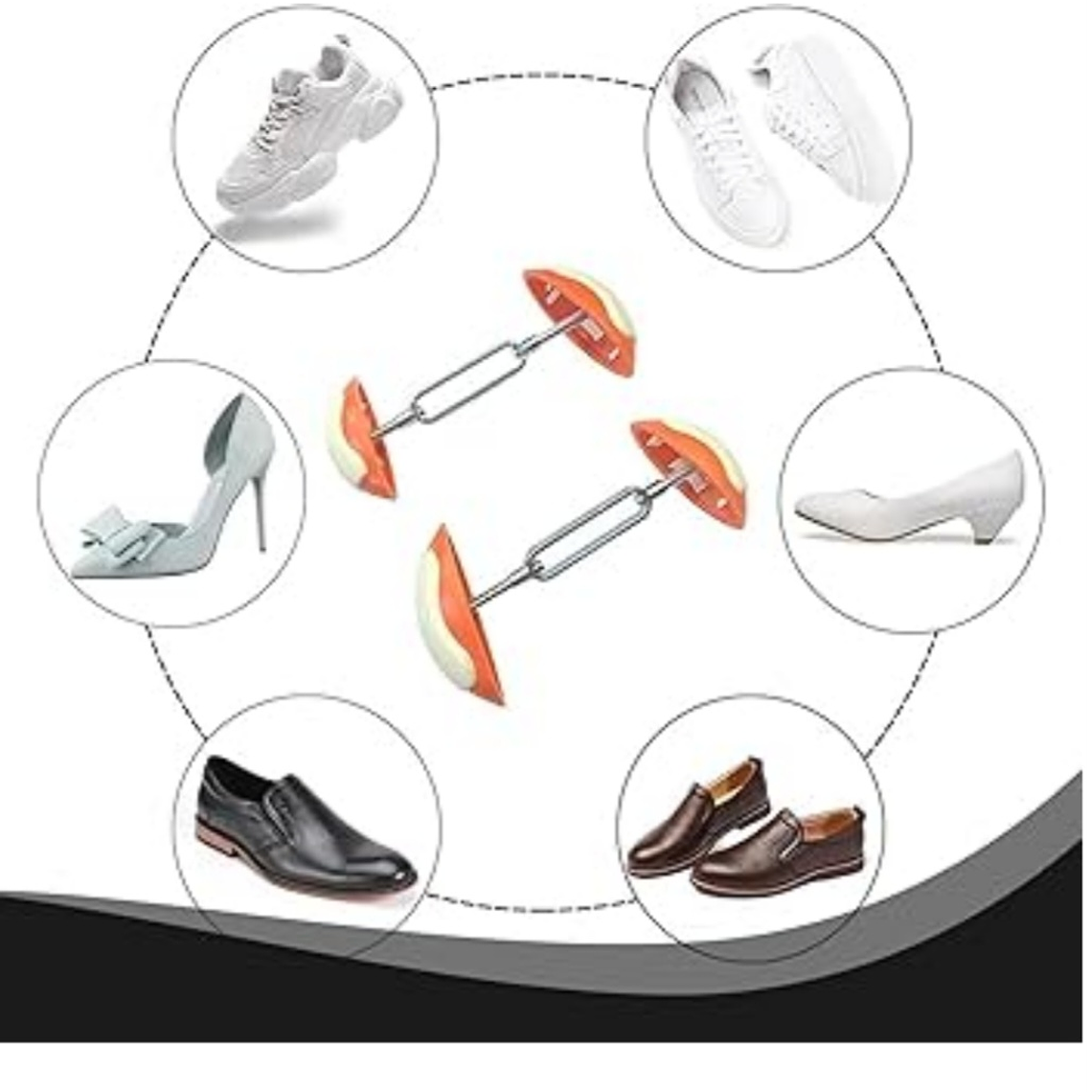 Horma Zapatos Ensanchador Extensible Calzado Rojo 3