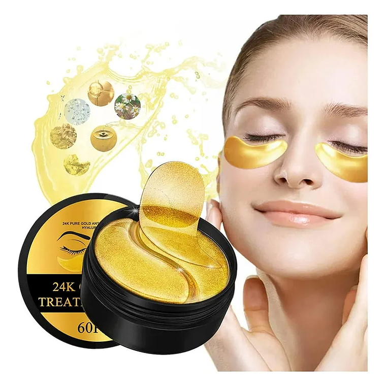 60 Parches Ácido Hialurónico Colágeno Oro Anti Ojera Arrugas 1