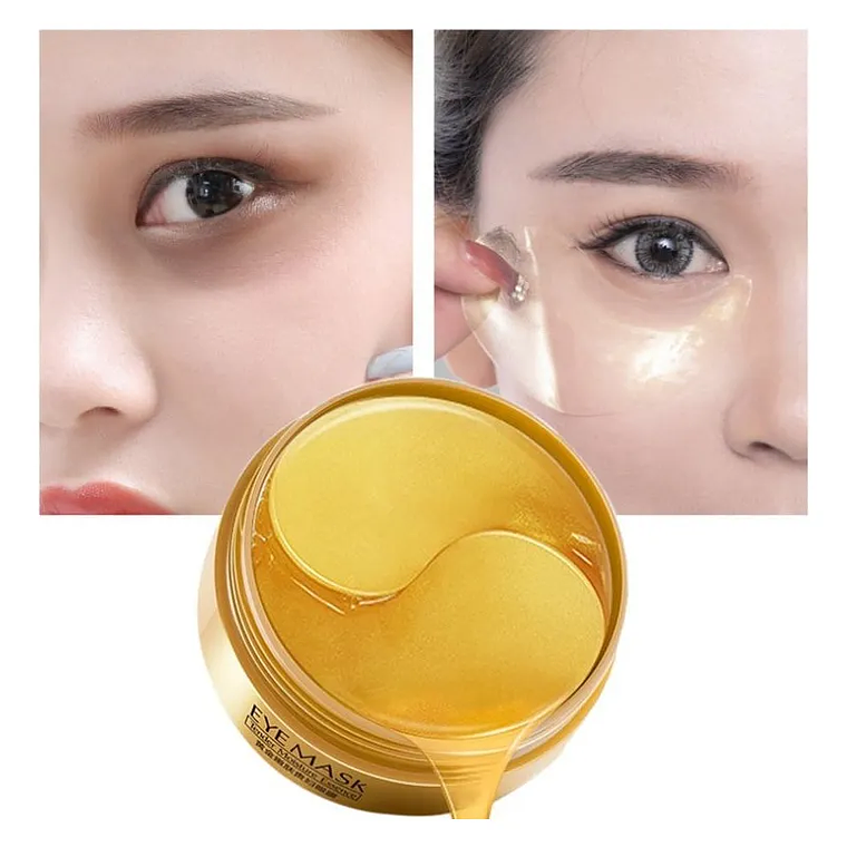 60 Parches Ácido Hialurónico Colágeno Oro Anti Ojera Arrugas 3