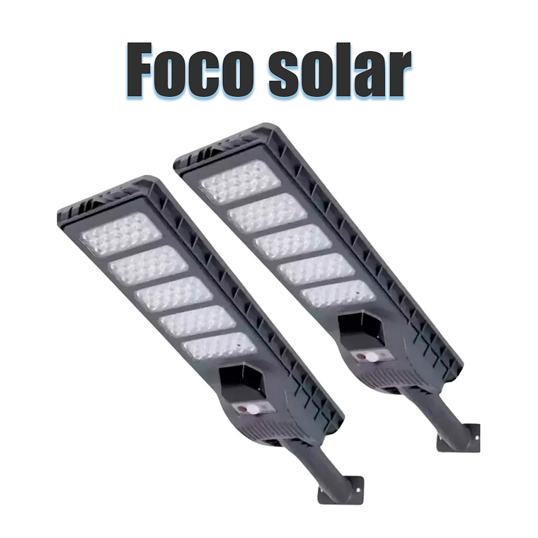 Foco Led Luminaria Solar Sensor de Movimiento Control 500W IP65 2