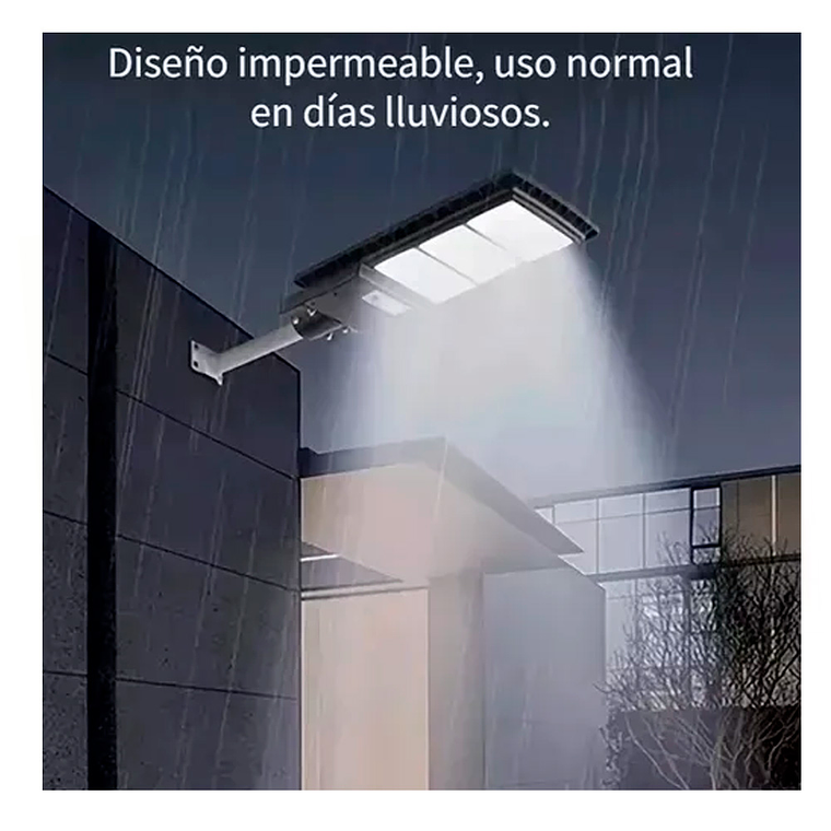 Foco Led Luminaria Solar Sensor de Movimiento Control 500W IP65 7