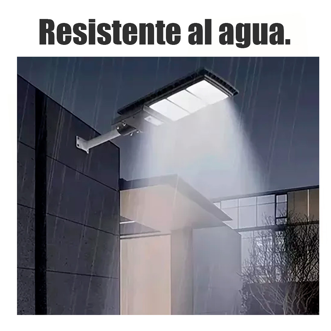 Foco Led Luminaria Solar Sensor de Movimiento Control 500W IP65 9