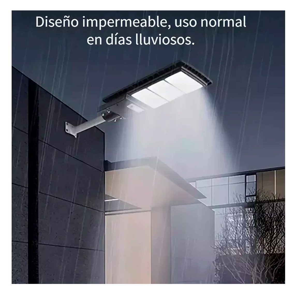 Foco Led Luminaria Solar Sensor de Movimiento Control 300W 3