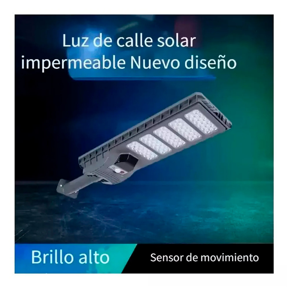 Foco Led Luminaria Solar Sensor de Movimiento Control 300W 7
