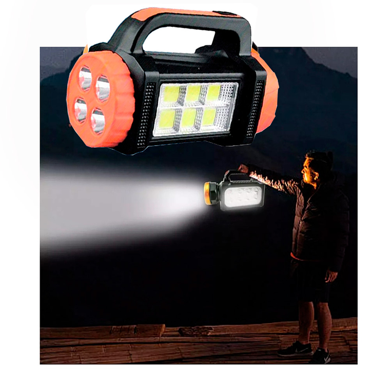 Linterna emergencia solar USB C recargable Powerbank. 4