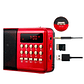 Radio Portátil Recargable Usb Bluetooth Jac Emergencia Rojo - Miniatura 6