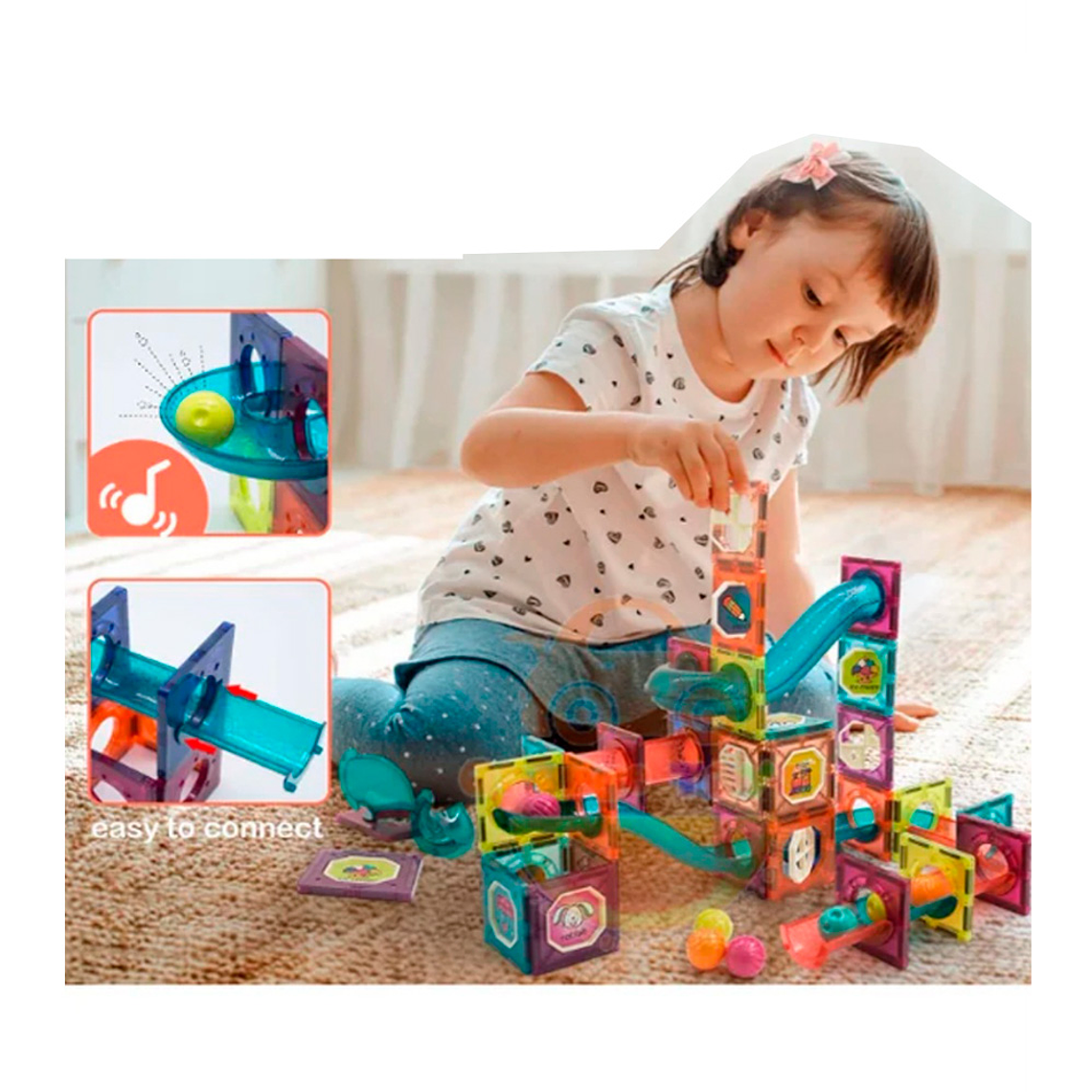 Bloques Magnéticos Construcción Didáctico Niños 10